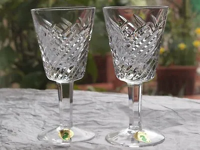 Buy Waterford Crystal Michelle White Wine Glasses Pair New Made In Ireland • 89£