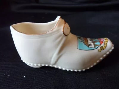 Buy Carlton Crested China Clog/boot Crest Of Wigan • 7£