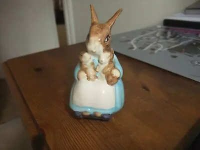Buy Beswick Beatrix Potter Figurine Mrs Rabbit & Bunnies 1976 • 8.99£
