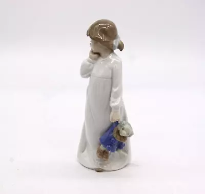 Buy NAO By Lladro Figurine  My Rag Doll  Girl With Bear 20cm *Damaged • 4.99£