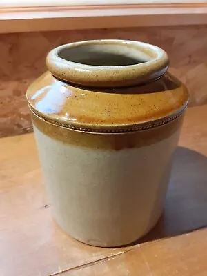 Buy Lovely Vintage Salt Glazed Stoneware Pot - Great For Storing Kitchen Utensils! • 8£
