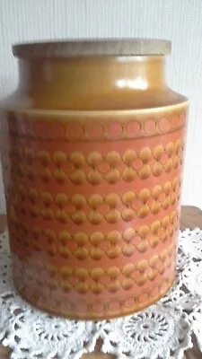 Buy Vinatge Hornsea Saffron Storage Jar Wooded Lid. Kitchen • 14£