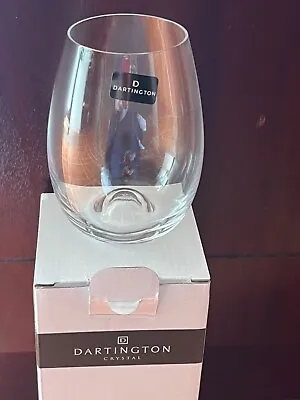 Buy Dartington  Glass 2 Wine Tumblers - Stemless Glasses - Pair - Boxed Brand New • 5£
