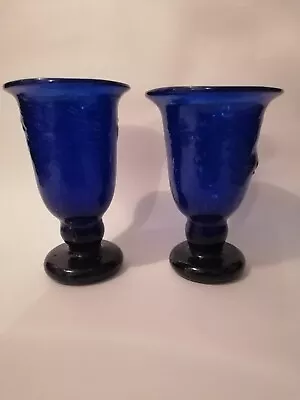 Buy Fabulous Antique Bristol Blue Wine Goblets. • 60£