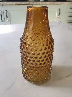 Buy WHITEFRIARS ? Glass - Gold Colour Bottle Shape Vase • 15£