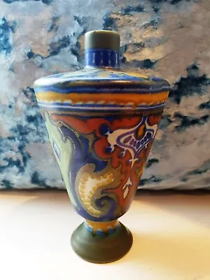 Buy 1920s Rhodian Gouda Holland Pottery Hand-Painted Vase - Excellent Condition • 35£