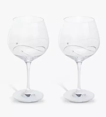 Buy Dartington Crystal Gin & Tonic Glasses Glitz Copa 2 Pack 610ml Swarvoski  • 45£