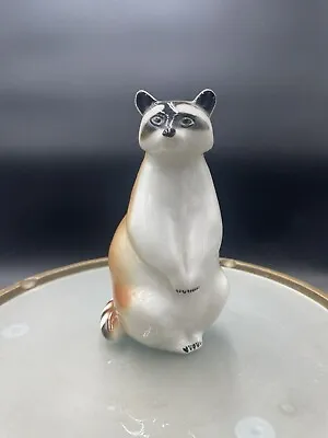 Buy Vintage Lomonosov Porcelain Raccoon Standing Figurine 5.5” VG USSR Soviet • 21.09£
