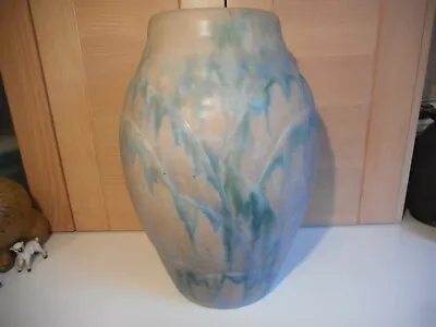 Buy Art Deco Danesby Ware Denby Pastel Blue Handcrafted Stoneware Large Vase 1930's • 14£
