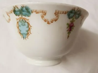 Buy  Collectable China Sugar Bowl,  Flower With Ribbon Design • 4£