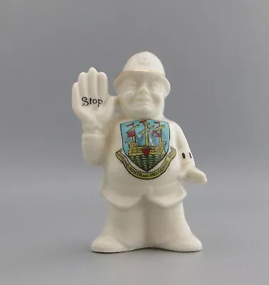 Buy Arcadian China Policeman With Raised Hand 'Stop' - Weymouth  & Melcombe Crested • 49.99£