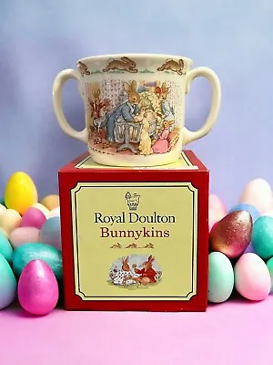 Buy Royal Doulton Bunnykins 2 Handled Christening Cup Mug 1994 New In Box • 10.75£