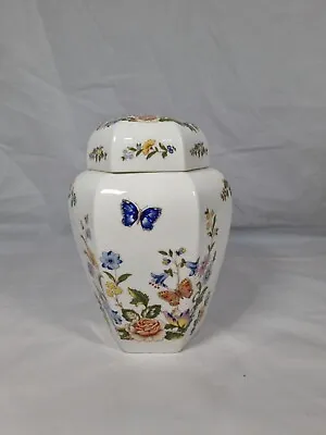 Buy Aynsley Cottage Garden Fine Bone China Floral Design Ginger Jar With Lid • 24.99£