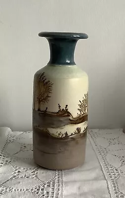 Buy Beautiful Hand Painted Studio Pottery Bud Vase Flower Vase Cornwall Vgc • 16£