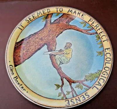 Buy Poole Pottery Glen Baxter Design 21.5cm Collector Plate 'It Seemed To Make ---  • 24.99£