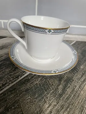 Buy Set Of 4 X M&s Marks And Spencer Felsham Blue Cup & Saucer Excellent Condition • 11.99£