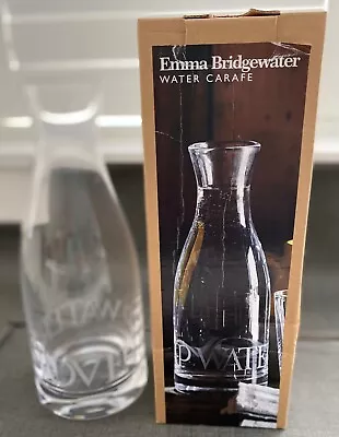 Buy Emma Bridgewater Black Toast One Litre Glass Water Carafe 'I Love Tap Water’ New • 60£