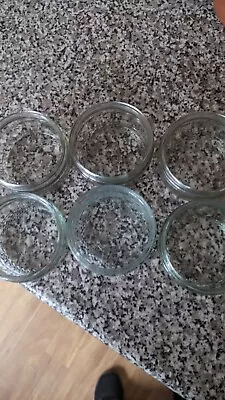 Buy Empty Gu Glass Ramekins Dessert Pots X 6 Up-cycle Craft Candles Wedding • 7£