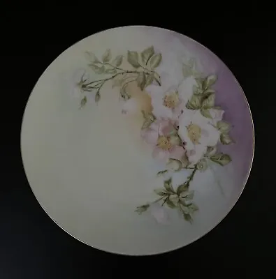 Buy Vintage Thomas Sevres Bavaria Hand Painted Porcelain Plate Pink & Purple Pastel • 23.65£