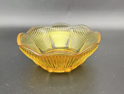 Buy Vintage Amber Glass Vegetable Fruit Bowl Anchor Hocking Radiance USA • 14.20£