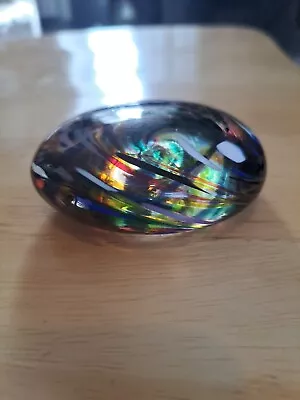 Buy Pebble Glass Paperweight Swirls Multicolour  • 0.99£