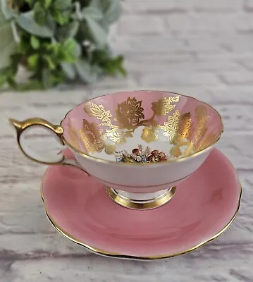 Buy Aynsley Pink Gold Cup And Saucer Singed By J A Bailey - Read Description  • 60£