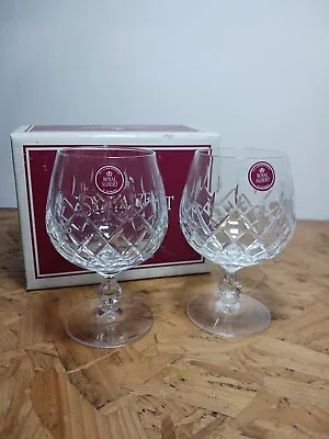Buy Royal Albert  Countess  Cut Set Of 2 Brandy Glasses 4 1/2  - Boxe • 25£