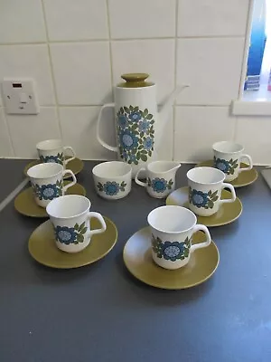 Buy J & G Meakin TOPIC  Floral Coffee Set Vintage Retro 70s NEVER USED LOFT FIND • 59.95£