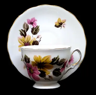 Buy Royal Vale Made In England By Ridgway Potteries  Bone China Tea Cup And Saucer • 14.38£