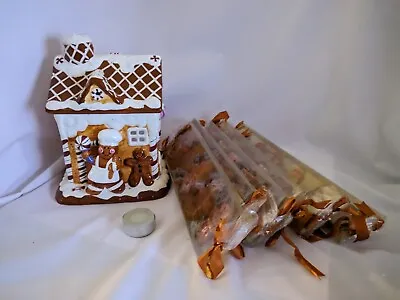 Buy Gingerbread House Votive Tea Light Wax Melter W/ Gingerbread/Sugar Cookie Wax • 21.13£