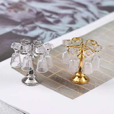 Buy 1:12 Miniature Dollhouse Accessories Mini Cute Metal Cup Holder For Dollhous ZSY • 5.87£
