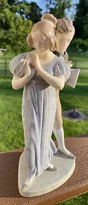 Buy Royal Copenhagen Figurine COURTING COUPLE #1680 10-1/2  Tall Excellent Condition • 383.48£