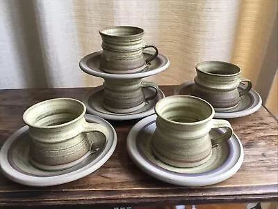 Buy Studio Fusion 5 Cups & Saucers Art Pottery Tony Foard • 20£
