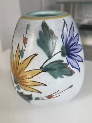 Buy Vintage Small Hand Painted Gouda Holland Flora Bud Vase 4” Tall 1041 Fiona • 2.89£