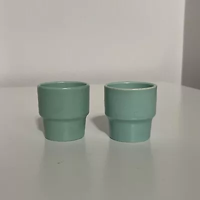 Buy 2 X Poole Pottery Egg Cups - Mint Green • 5£