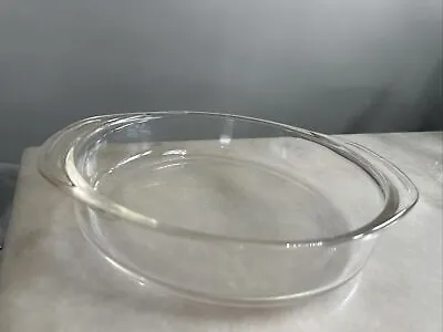 Buy Vintage Pyrex 221 -  8 1/4” Casserole Dish With Handles, Clear, Made In USA C1 • 9.45£