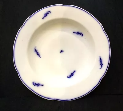 Buy Meissen Flow Blue Soup Bowl Worm Sprig Pattern RARE EARLY • 35£