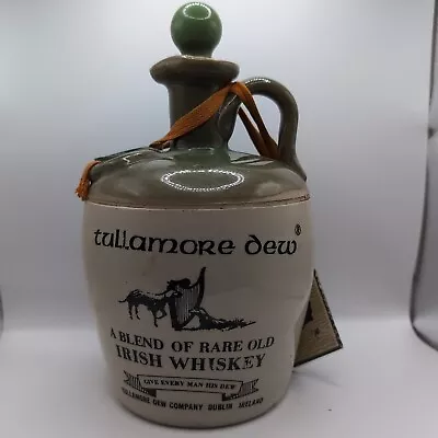 Buy Vintage Tullamore Dew Irish Whiskey Stoneware Jar Label And Wax • 20£