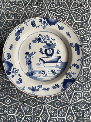 Buy An English Delftware Delft Plate, 18th Century  • 24£