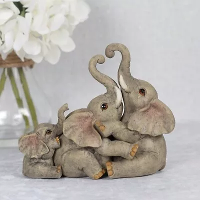Buy 3 Loving Elephants Love Ornament Mum Dad To Be Mothers Fathers Day Family Gift • 14.99£