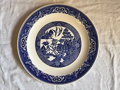Buy Vintage Blue Willow Huge Round Platter Willow Ware By Royal China 12  • 26.60£
