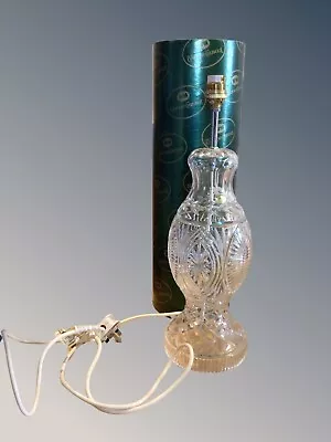 Buy Tyrone Irish Crystal Table Lamp Vintage  (Working) PAT Tested, Original Box 43cm • 45.50£