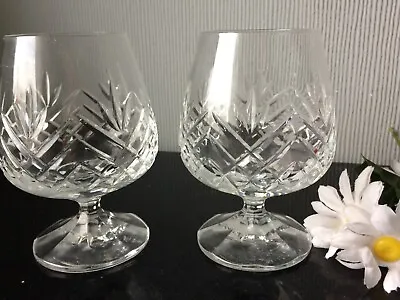 Buy 2x Bohemia Glass Cut Crystal Brandy/Cognac Set Goblets Drink Snifter Glass 200ml • 14.99£