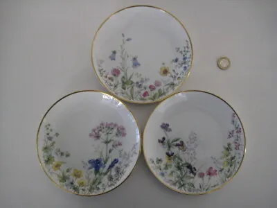 Buy 3 X Vintage Franconia Krautheim Bavarian Meadow Flowers China Tea Side Plates • 24.99£