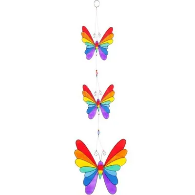 Buy String Of Butterflies Suncatcher Rainbow Magical Garden Nature Insects Bugs • 24.99£