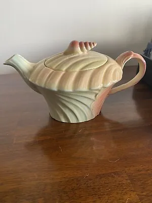 Buy Vintage | Royal Winton Grimwades Tea Pot | Lustreware With Shell Detail 1950s • 25£