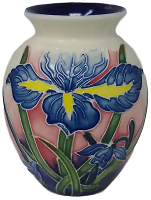 Buy Vase Old Tupton Ware Iris Colourful Tube Lined Pattern Floral Design Brand New • 26.80£
