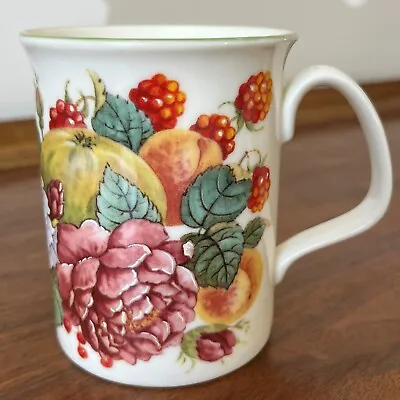 Buy ROYAL VALE Bone China Mug Made In England | Fruits Berries Florals Midcentury • 13.28£