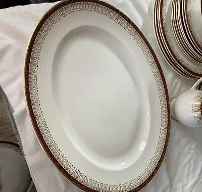 Buy Royal Grafton Majestic Red Oval Serving Plate/Platter • 14.99£