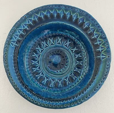 Buy Rare Early Bitossi Rimini Blue Asymmetrical Bowl 22cms D. Marked Italy 516/21 • 79.97£